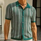 Men's Herringbone Shirt - Organic Cotton Button Up