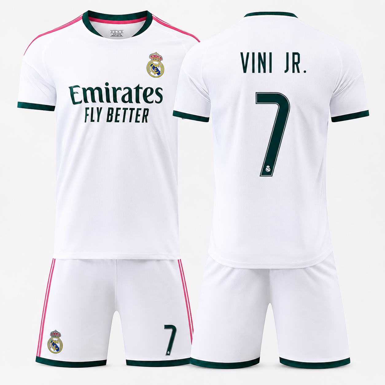 Real Madrid Football Kit – Mbappé, Vinícius, Bellingham