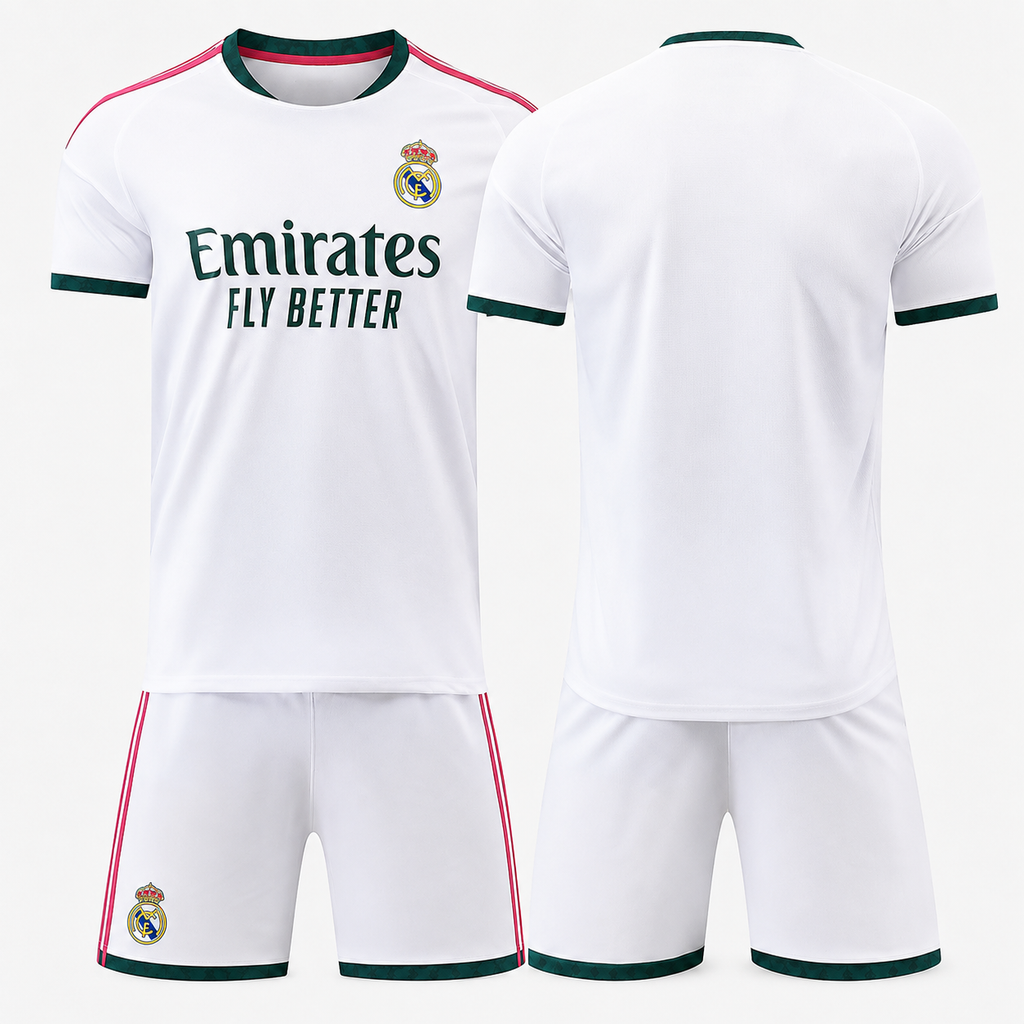 Real Madrid Football Kit – Mbappé, Vinícius, Bellingham