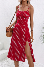 Women's Floral Sleeveless Summer Boho Midi Dress
