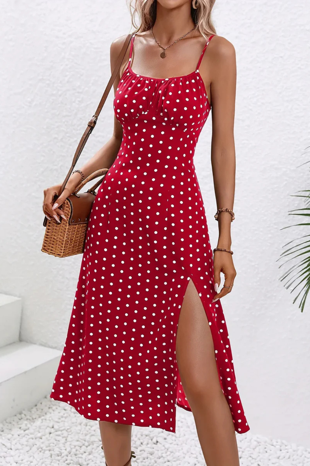 Women's Floral Sleeveless Summer Boho Midi Dress