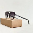 Men's Metal Pilot Sunglasses - Double Bridge Shades