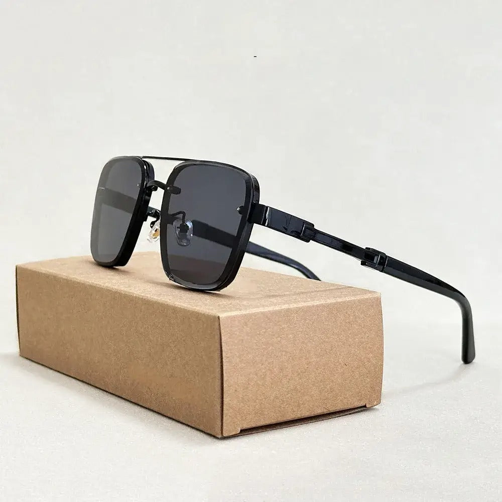 Men's Metal Pilot Sunglasses - Double Bridge Shades