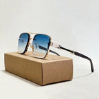 Men's Metal Pilot Sunglasses - Double Bridge Shades