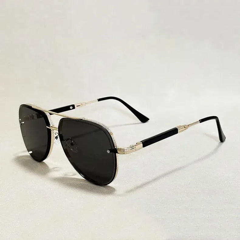 Women's Pilot Sunglasses - Mirrored Lens Metal Shades