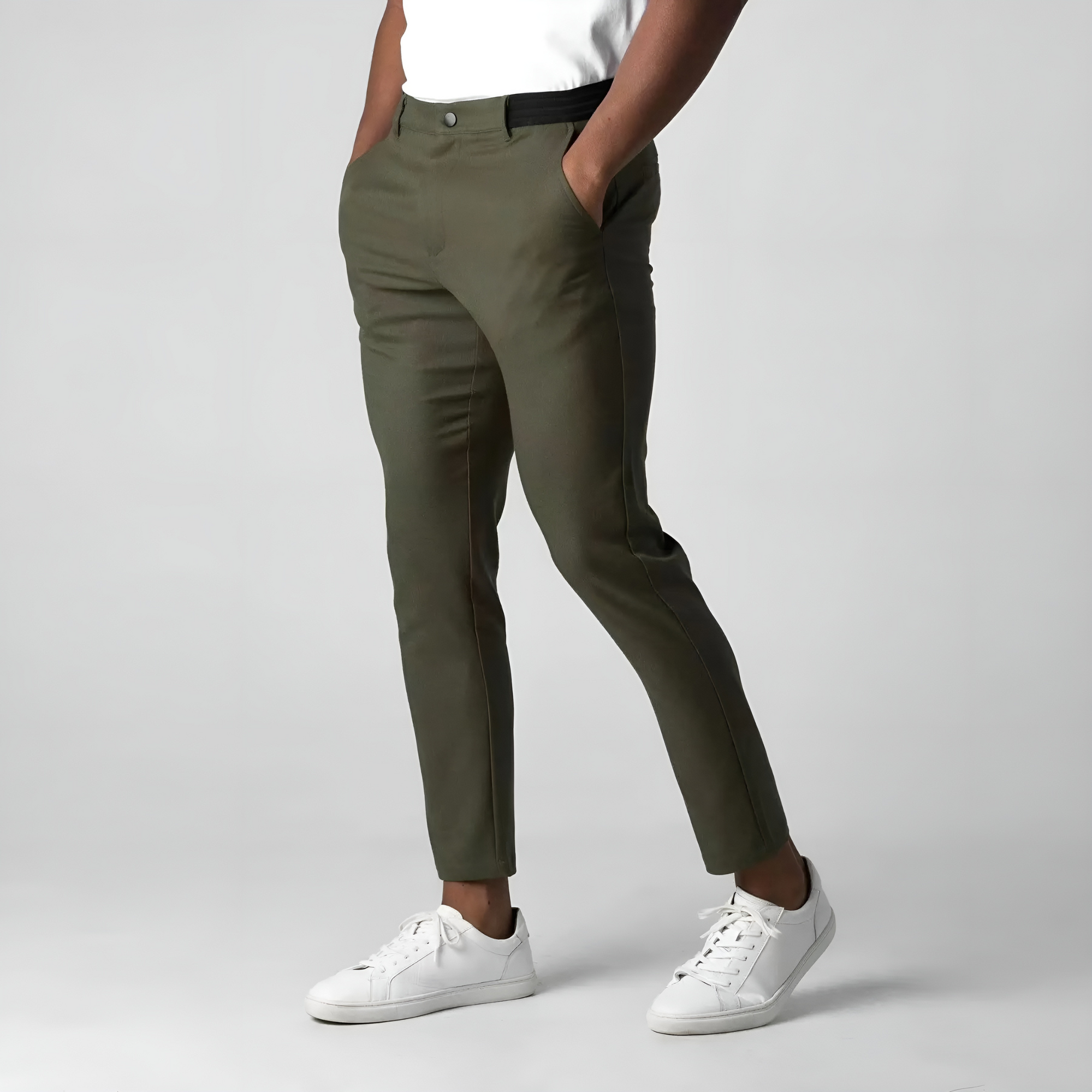 Men's Stretch Chinos - Slim Fit Casual Dress Pants
