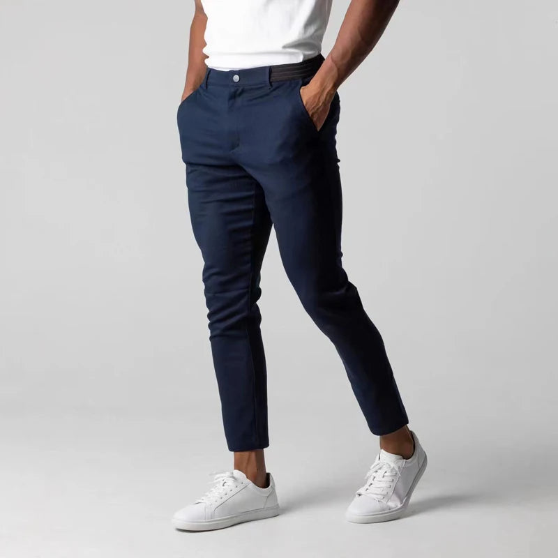 Men's Stretch Chinos - Slim Fit Casual Dress Pants