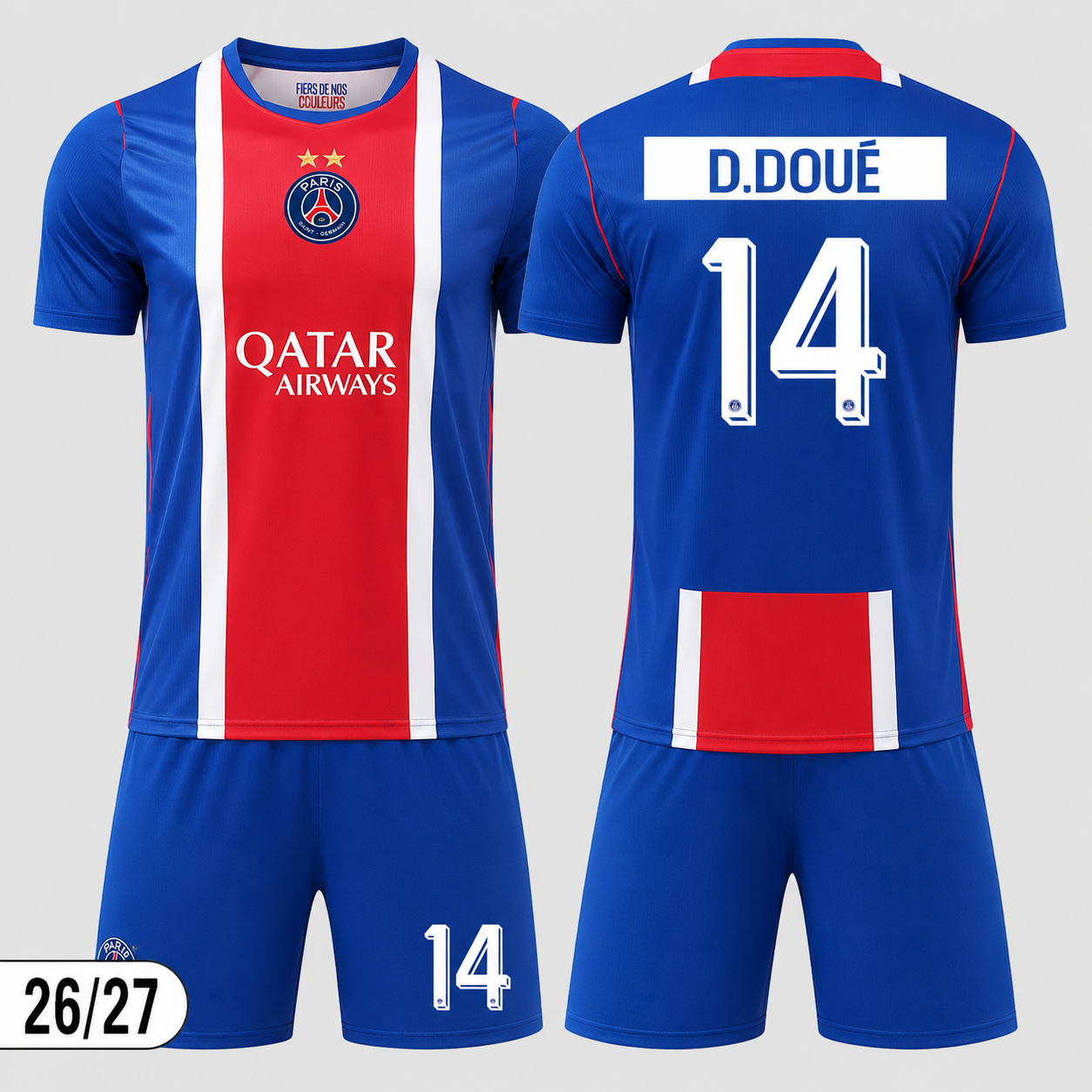Paris Saint-Germain 26/27 Football Kit – Dembélé, Hakimi, Vitinha