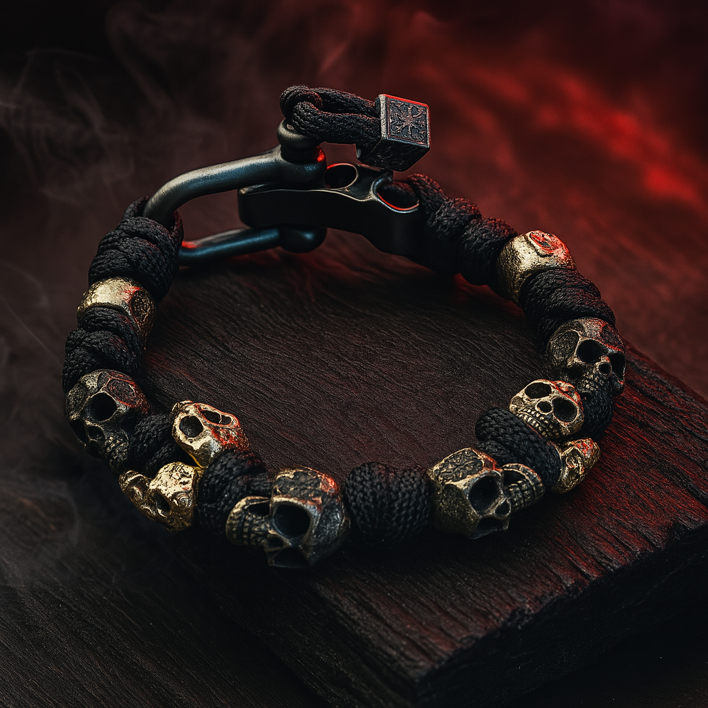Men's Chain Bracelet - Stainless Steel Skull Jewelry