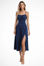 Women's Floral Sleeveless Summer Boho Midi Dress
