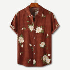 Men's Beach Shirt - Short Sleeve Tropical Vacation Top