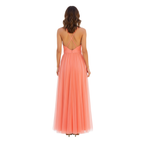 Women's Formal Maxi Dress Plunge V-Neck Sleeveless Backless Floor Length Evening Gown