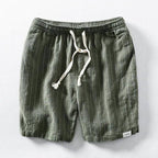 Men's Linen Shorts - Drawstring Summer Beach Shorts