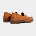 Women's Leather Loafers - Comfort Casual Walking Shoes