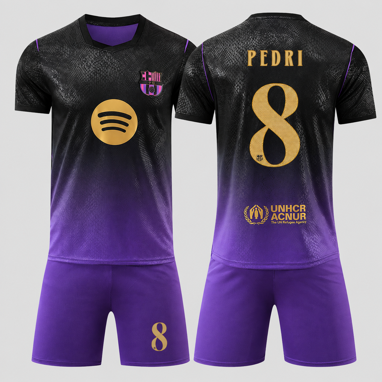 Barcelona 26/27 Football Kit – Neymar, Pedri