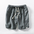 Men's Linen Shorts - Drawstring Summer Beach Shorts