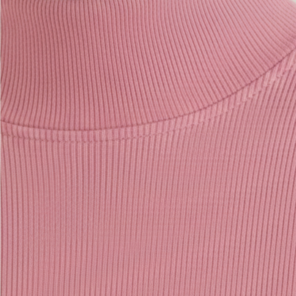 Women's Mock Neck Sleeveless Ribbed Knit Top | Fitted Bodycon Style