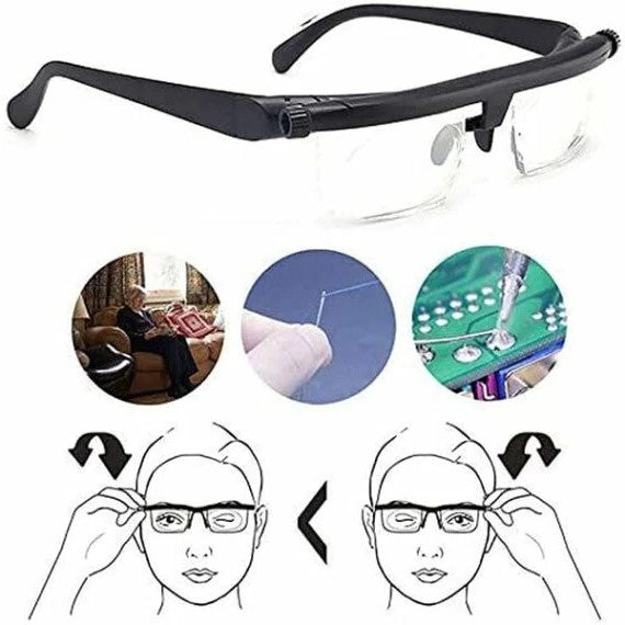 Adjustable Focus Reading Glasses - Near and Far Sight