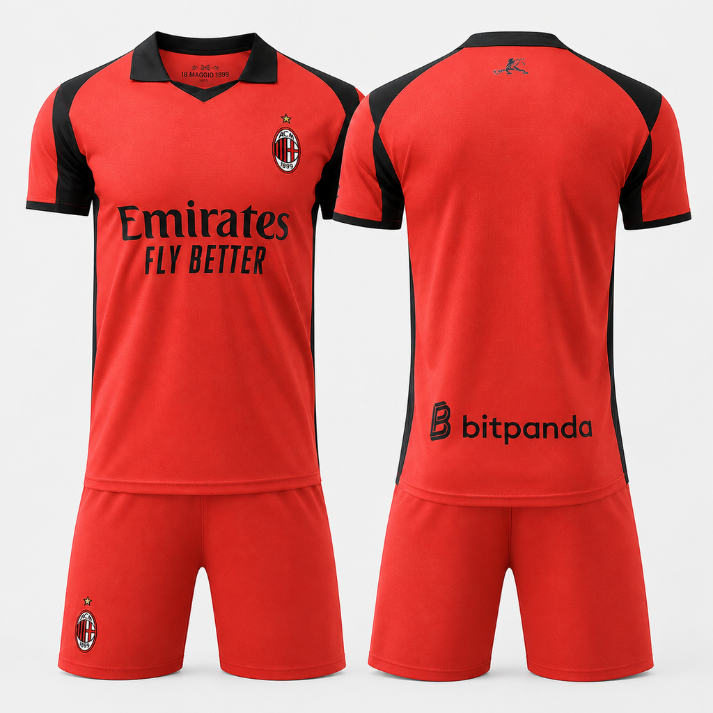 AC Milan 25/26 Football Kit – Home, Away & Third