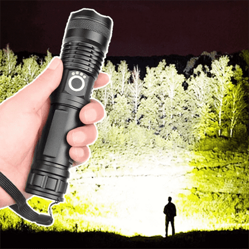 90000 Lumen Flashlight - XHP50 Ultra Bright Torch