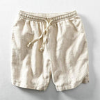 Men's Linen Shorts - Drawstring Summer Beach Shorts