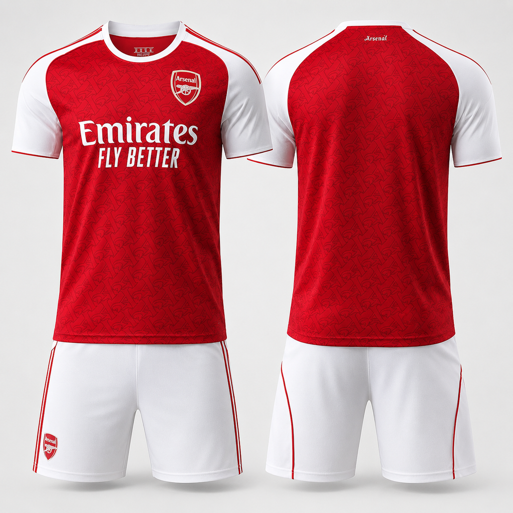 Arsenal 25/26 Football Kit – Home, Away & Third