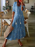 Thea Women's Floral Print Maxi Dress - Relaxed Summer Fit