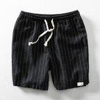 Men's Linen Shorts - Drawstring Summer Beach Shorts