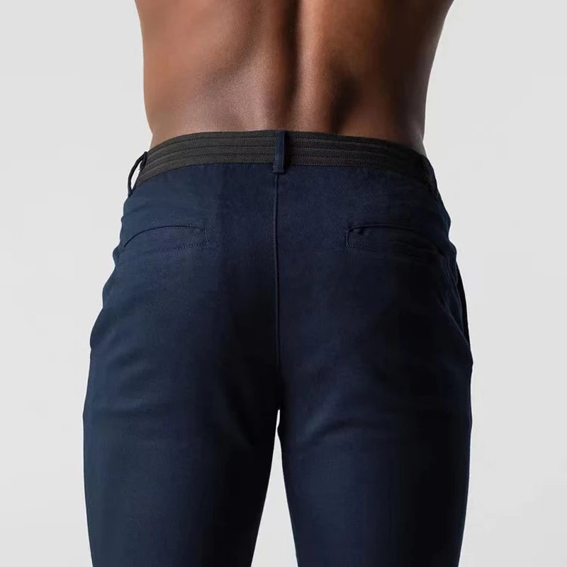 Men's Stretch Chinos - Slim Fit Casual Dress Pants