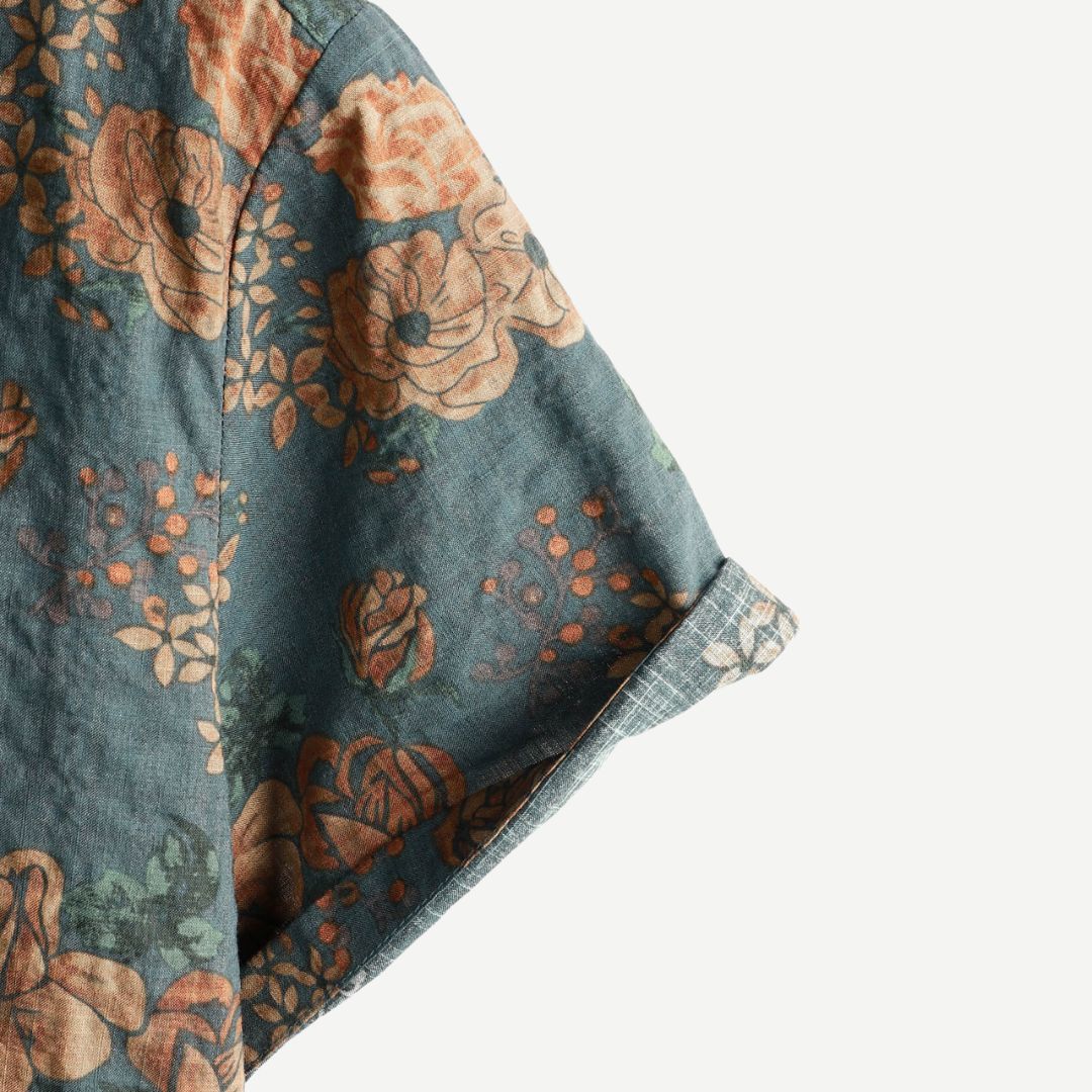 Men's Floral Shirt - Tropical Vintage Hawaiian Print