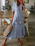 Thea Women's Floral Print Maxi Dress - Relaxed Summer Fit