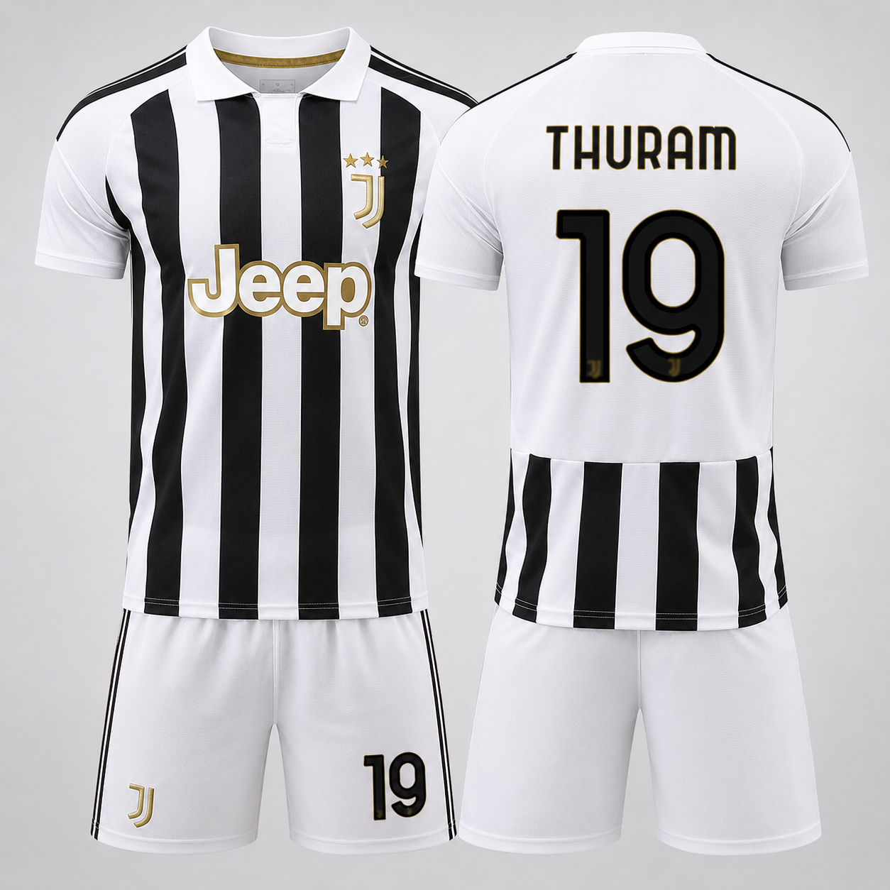 Juventus 26/27 Home Football Kit – Yıldız, Thuram, David