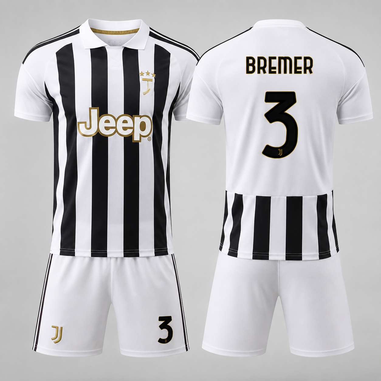 Juventus 26/27 Home Football Kit – Yıldız, Thuram, David