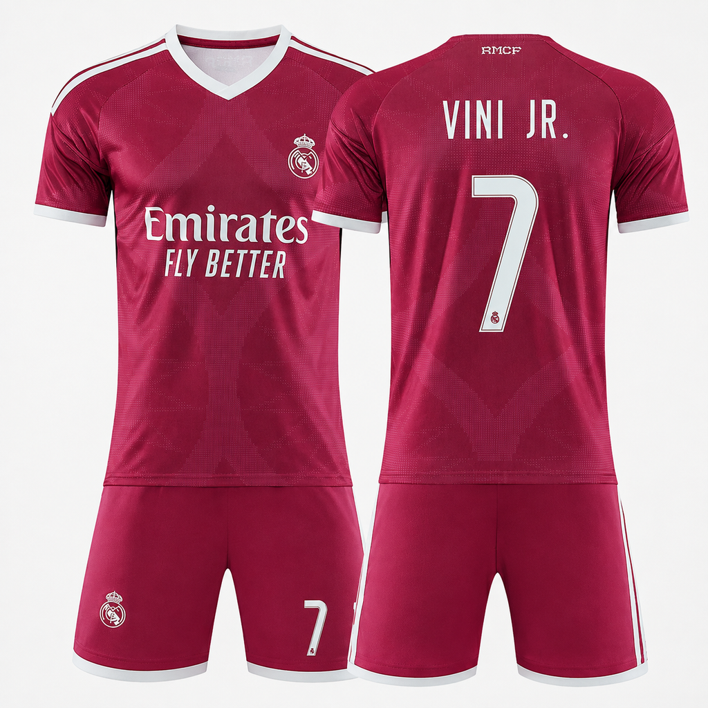 Real Madrid Football Kit – Mbappé, Vinícius, Bellingham