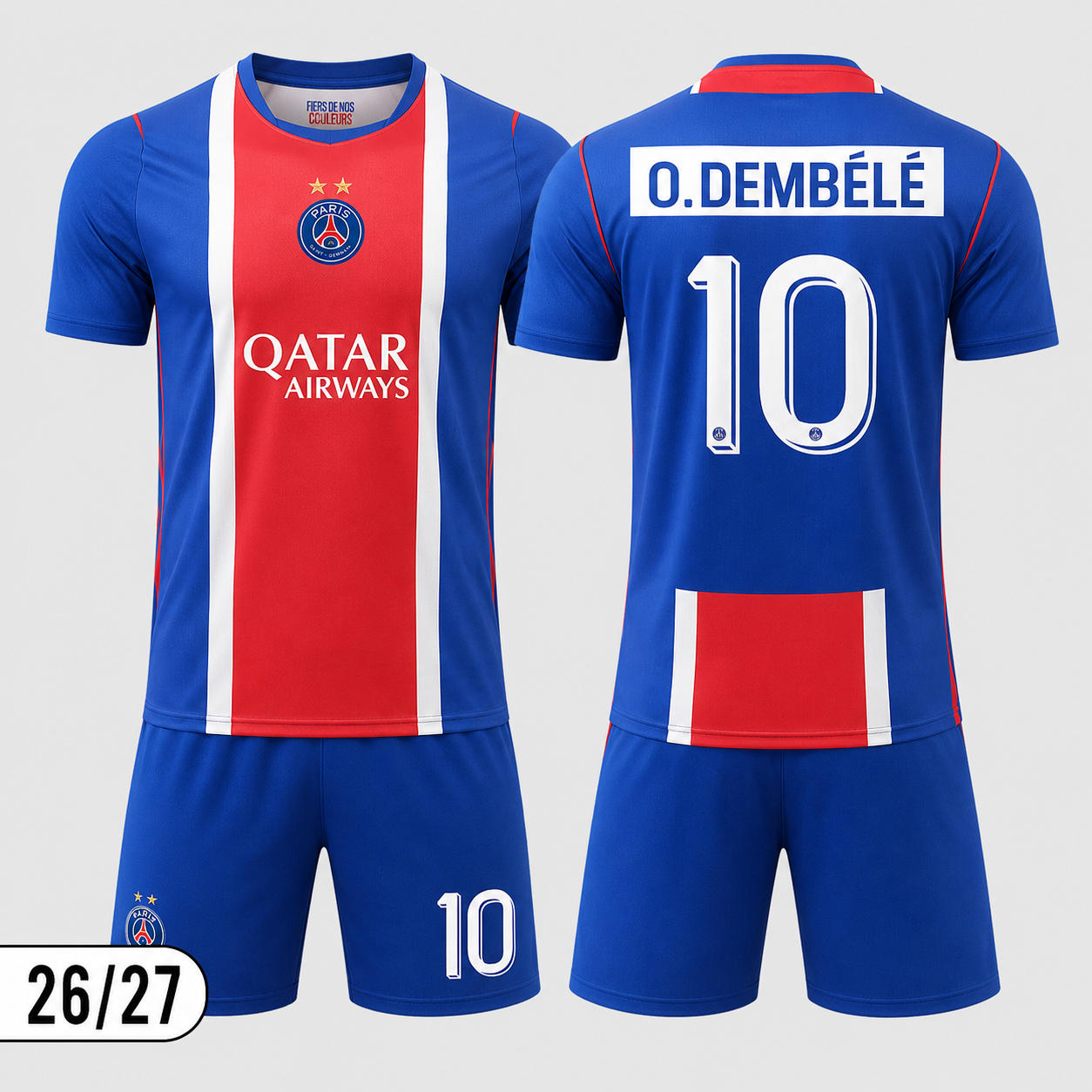 Paris Saint-Germain 26/27 Football Kit – Dembélé, Hakimi, Vitinha