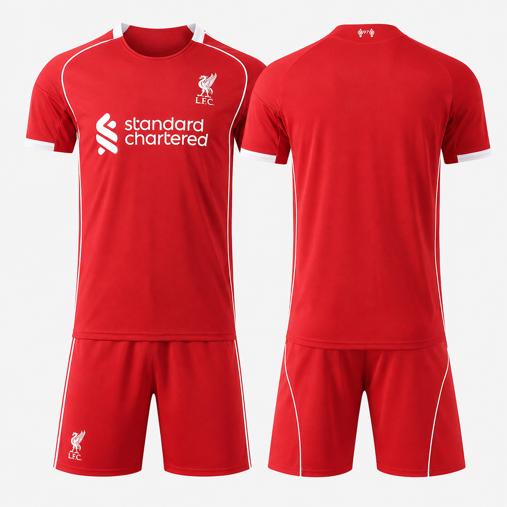 Liverpool 25/26 Football Kit – Home, Away & Third