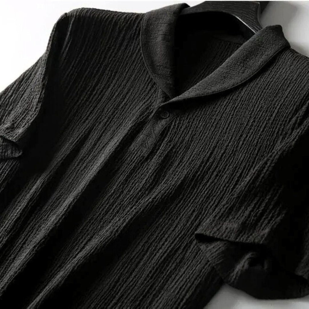 Men's Linen Set - Button Up Shirt and Pants Outfit