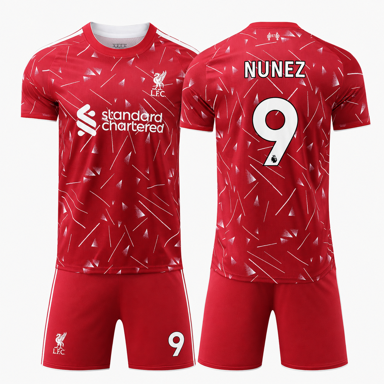 Liverpool 26/27 Home Football Kit – Salah, Wirtz, Szoboszlai