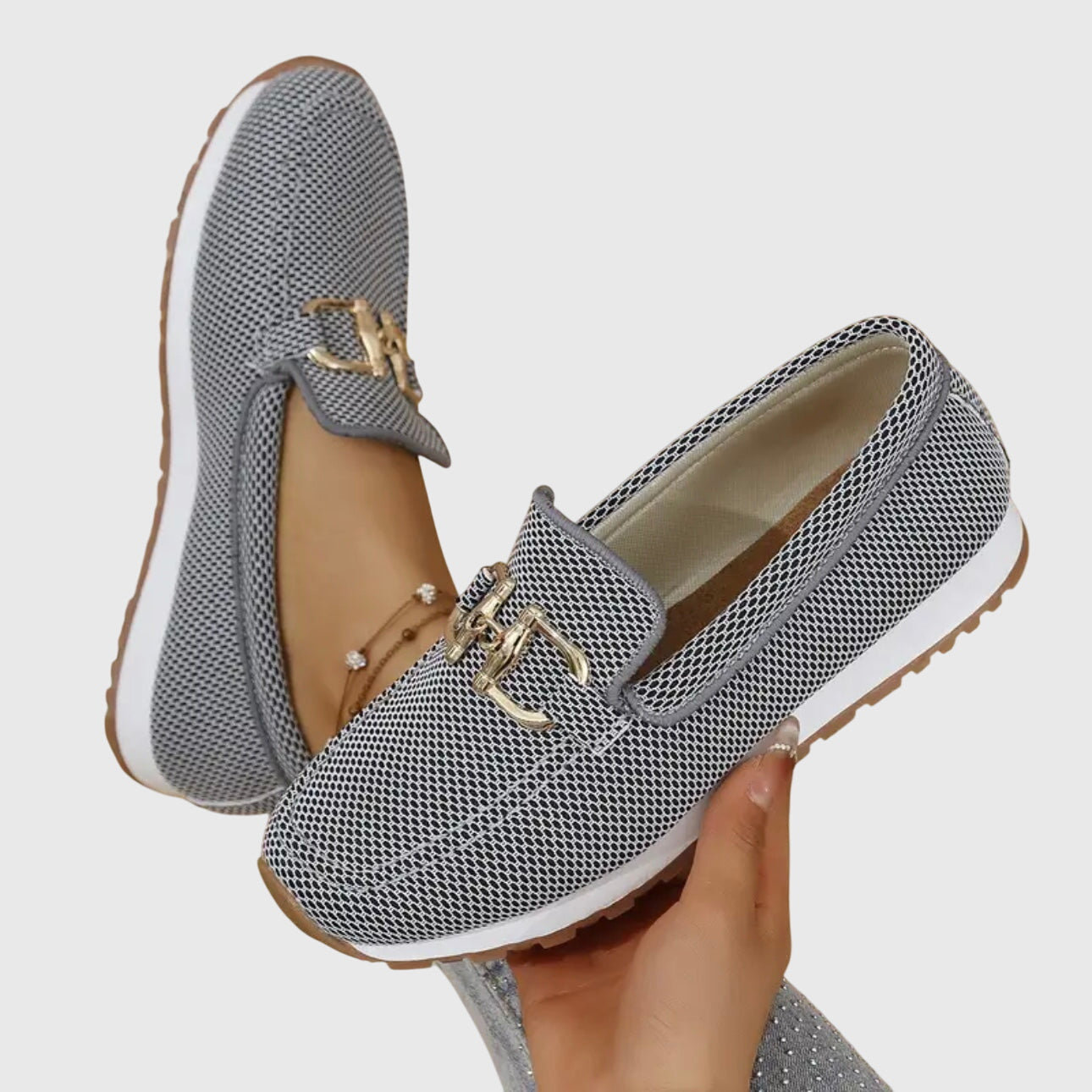 Women's Cushioned Loafers - Soft Leather Flats