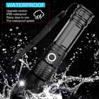 90000 Lumen Flashlight - XHP50 Ultra Bright Torch
