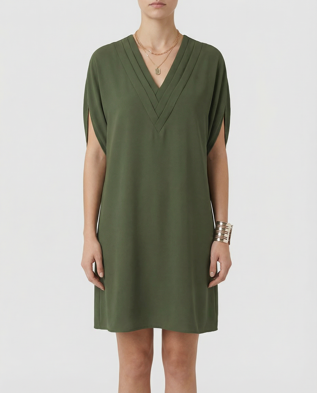Women's Summer Dress Elegant V-Neck Multi-Layered Casual Outfit