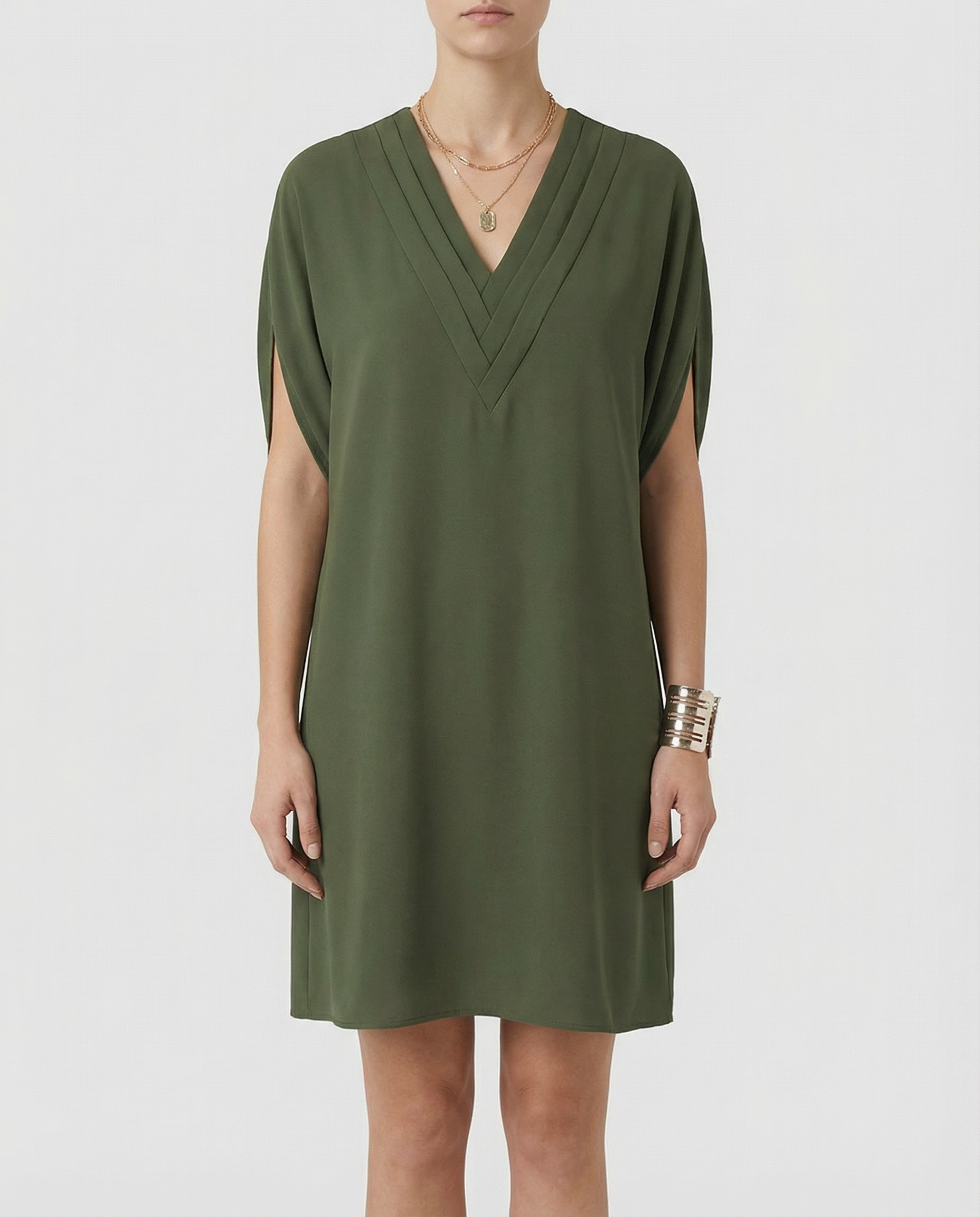 Women's Summer Dress Elegant V-Neck Multi-Layered Casual Outfit