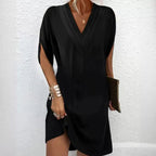 Women's Summer Dress Elegant V-Neck Multi-Layered Casual Outfit
