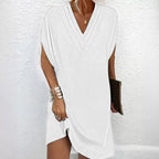 Women's Summer Dress Elegant V-Neck Multi-Layered Casual Outfit