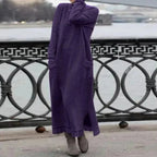 Women's Autumn Maxi Hoodie Dress | Elegant Loose Fit for Cozy Fall Days