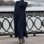 Women's Autumn Maxi Hoodie Dress | Elegant Loose Fit for Cozy Fall Days