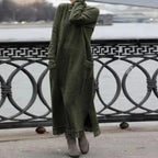 Women's Autumn Maxi Hoodie Dress | Elegant Loose Fit for Cozy Fall Days