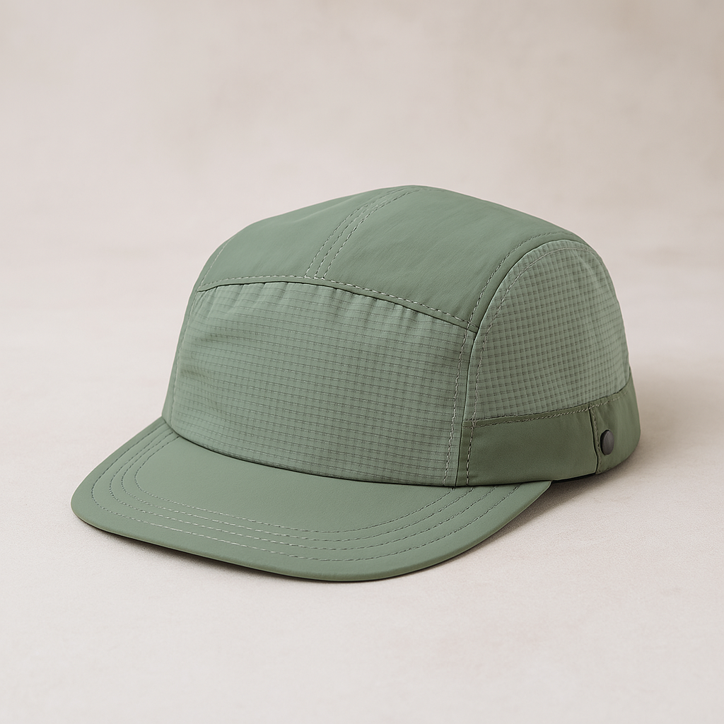 Men's 5 Panel Hat - Water Resistant Outdoor Cap