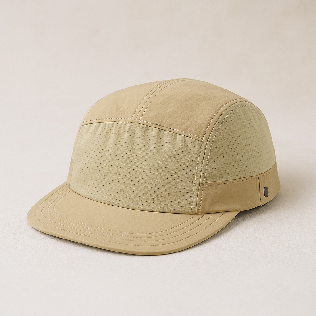 Men's 5 Panel Hat - Water Resistant Outdoor Cap