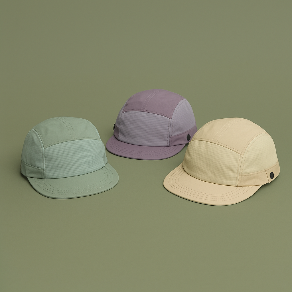 Men's 5 Panel Hat - Water Resistant Outdoor Cap